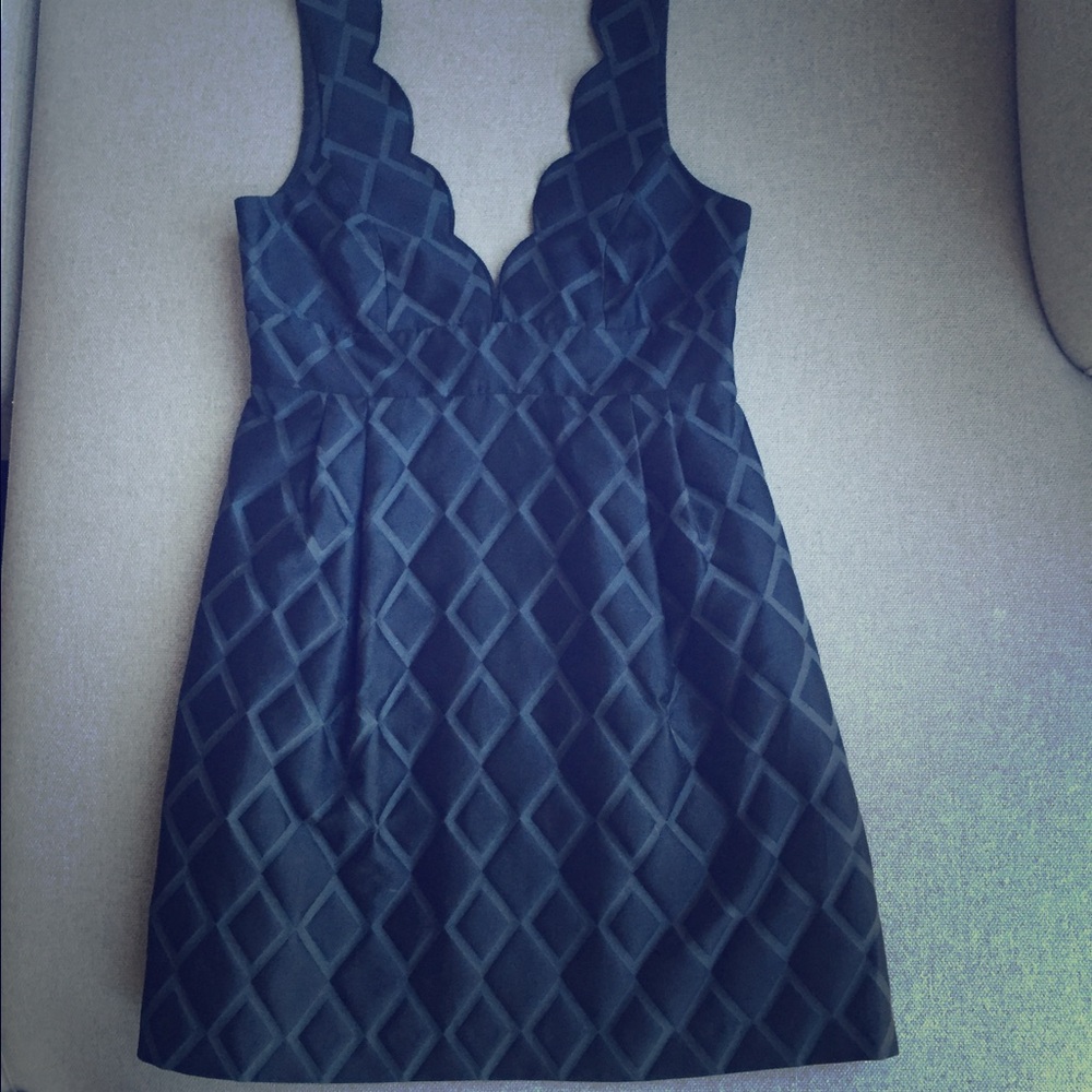 Silk patterned cocktail dress